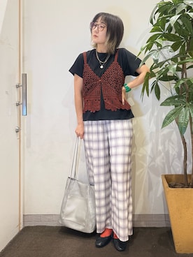 「アイテム（その他シューズ）」を使った、misakiさん（レディース・157cm）の夏コーディネート