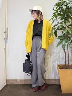 「アイテム（トップス）」を使った、misakiさん（レディース・157cm・40代）の秋コーディネート