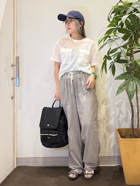 「40代女性」｜misakiさん（レディース・157cm）の夏コーディネート