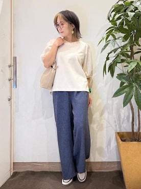 「UNTITLED（アンタイトル）のアイテム」を使った、misakiさん（レディース・157cm）の春コーディネート