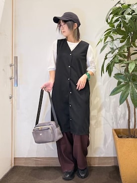 「Lee（リー）のアイテム（バッグ）」を使った、misakiさん（レディース・157cm）の春コーディネート