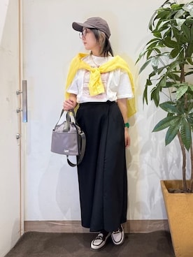 「Lee（リー）のアイテム（バッグ）」を使った、misakiさん（レディース・157cm）の春コーディネート