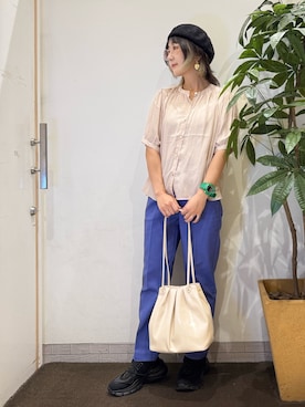 「アイテム（バッグ）」を使った、misakiさん（レディース・157cm・40代）の夏コーディネート