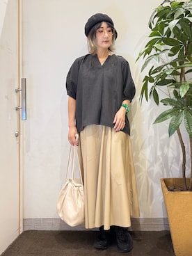 「アイテム（スカート）」を使った、misakiさん（レディース・157cm・30代）の夏コーディネート