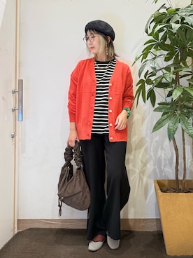 「アイテム（パンプス）」を使った、misakiさん（レディース・157cm）の秋コーディネート