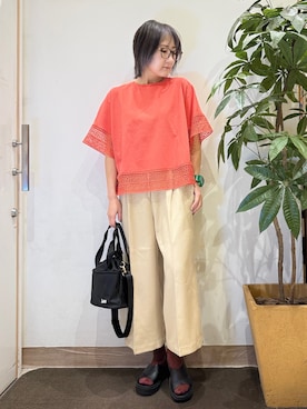 「Lee（リー）のアイテム（バッグ）」を使った、misakiさん（レディース・157cm）の春コーディネート