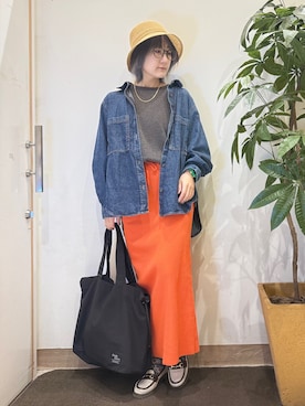 「INDIVI（インディヴィ）のアイテム」を使った、misakiさん（レディース・157cm）の春コーディネート