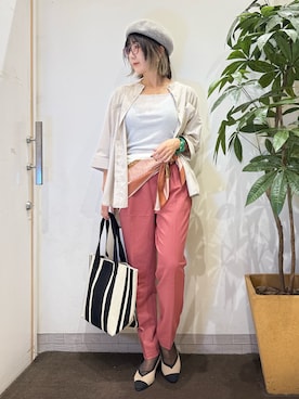 「アイテム（シャツ/ブラウス）」を使った、misakiさん（レディース・157cm・30代）の夏コーディネート
