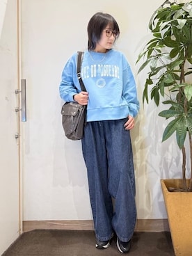 「off the wall（オフザウォール）のアイテム」を使った、misakiさん（レディース・157cm）の冬コーディネート