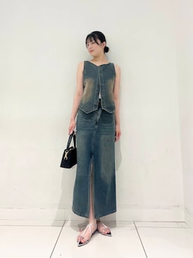 「SENSE OF PLACE by URBAN RESEARCH（センスオブプレイスバイアーバンリサーチ）のアイテム（サンダル）」を使った、Lisaさん（レディース・168cm）の夏コーディネート