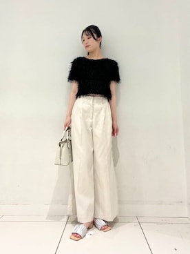 「アイテム（チノパンツ）」を使った、Lisaさん（レディース・168cm）の夏コーディネート