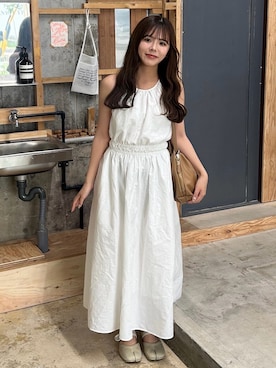 「アイテム（ワンピース/ドレス）」を使った、maruさん（レディース・151cm）の夏コーディネート