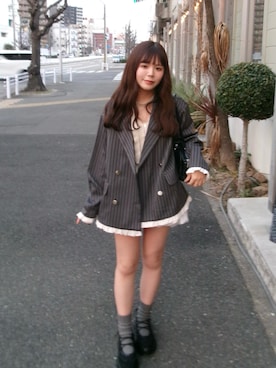 「menue（メヌエ）のアイテム」を使った、maruさん（レディース・151cm）の冬コーディネート