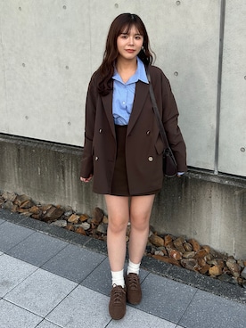 「アイテム（レッグウェア）」を使った、maruさん（レディース・151cm）の秋コーディネート