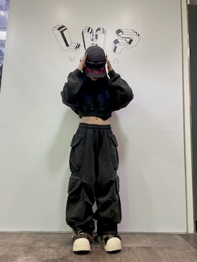 「韓国コーデ」｜「アイテム（スウェットパンツ）」を使った、ちょんさん（レディース・160cm）の秋コーディネート