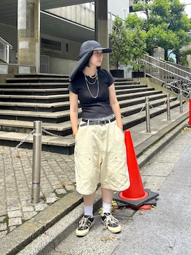 「アイテム（その他ヘアアクセサリー）」を使った、ishishi30さん（レディース・155cm）の夏コーディネート