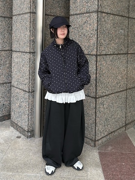 「OVERRIDE（オーバーライド）のアイテム」を使った、ishishi30さん（レディース・155cm）の冬コーディネート