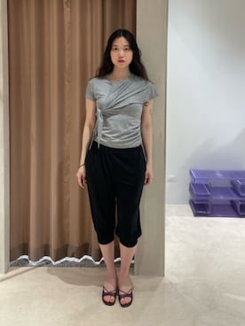 「ATTISESSION（アティセッション）のアイテム」を使った、oomotoさん（レディース・163cm）の夏コーディネート