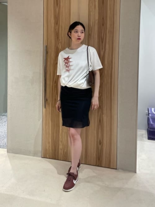 tシャツ 「ATTISESSION」コットン グラデーションスター Tシャツ レディース ATTISESSION tシャツ 「ATTISESSION」コットン グラデーション