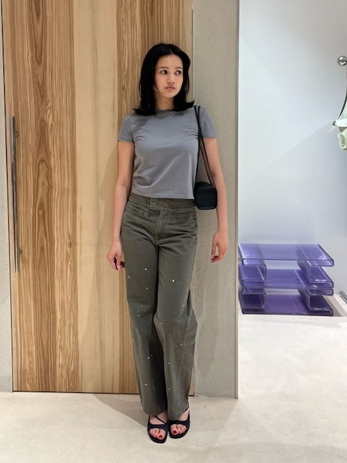 ATTISESSION＞コットン スター スリーブ Tシャツ（Tシャツ