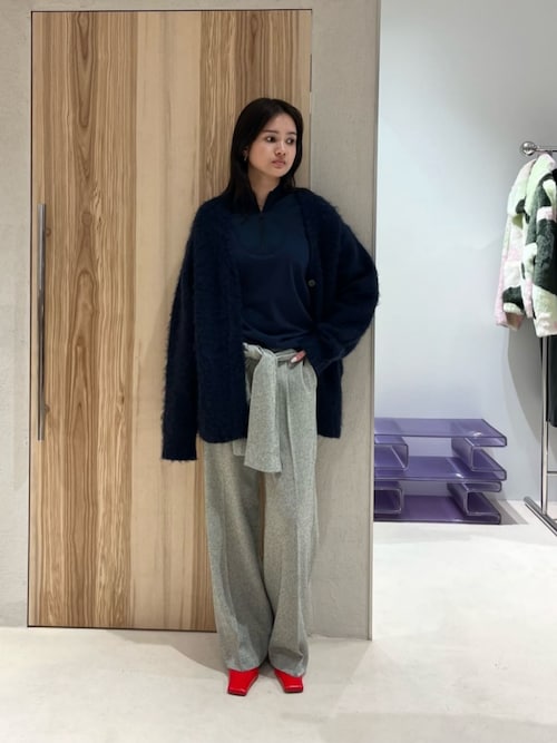 ＜ATTISESSION＞ジャージー ジップ ロングスリーブ