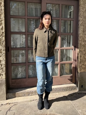 「ATTISESSION（アティセッション）のアイテム」を使った、Saraさん（レディース・166cm）の春コーディネート