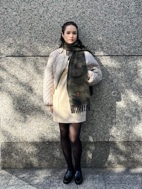 「ATTISESSION（アティセッション）のアイテム（ジャケット/アウター）」を使った、Saraさん（レディース・166cm）の冬コーディネート