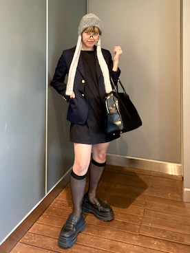 「アイテム（レッグウェア）」を使った、サトエリさん（レディース・155cm・30代）の秋コーディネート