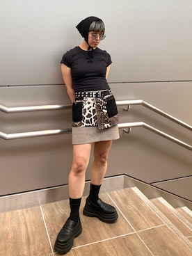 「OVERRIDE（オーバーライド）のOVERRIDE  CROCHET BABUSHKA SG / オーバーライド（ヘアバンド）」を使った、サトエリさん（レディース・155cm・30代）の夏コーディネート