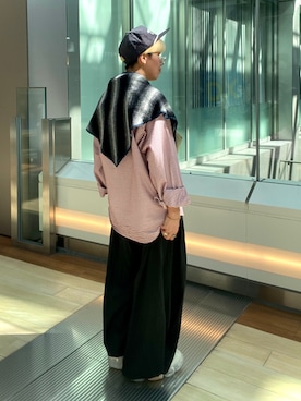 「grounds（グラウンズ）のアイテム」を使った、サトエリさん（レディース・155cm）の秋コーディネート