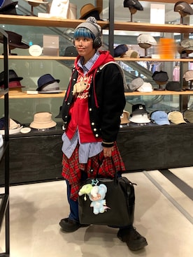 「arth（アース）のアイテム」を使った、サトエリさん（レディース・155cm）の冬コーディネート