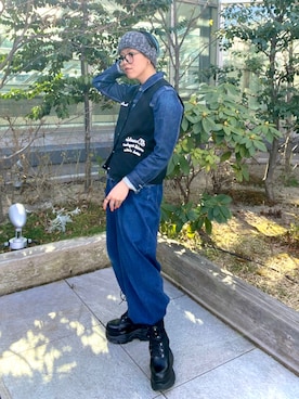 「arth（アース）のアイテム」を使った、サトエリさん（レディース・155cm）の冬コーディネート