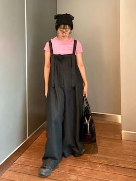 「アイテム（帽子）」を使った、サトエリさん（レディース・155cm・30代）の秋コーディネート