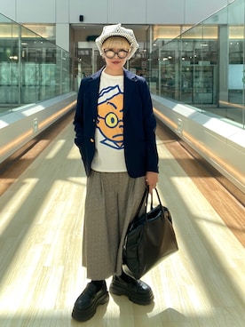 「arth（アース）のアイテム」を使った、サトエリさん（レディース・155cm）の春コーディネート