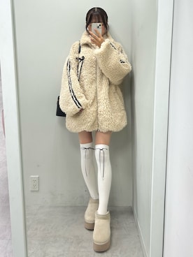 「アイテム（ブルゾン）」を使った、うるし【159cm/骨格ナチュラル】さん（レディース・159cm・20代）の秋コーディネート