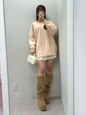 「nice claup」｜うるし【159cm/骨格ナチュラル】さん（レディース・159cm・20代）の秋コーディネート