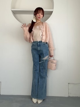 「one after another NICE CLAUP（ワンアフターアナザーナイスクラップ）のアイテム」を使った、うるし【ガーリー/骨ナチュ】さん（レディース・159cm）の夏コーディネート
