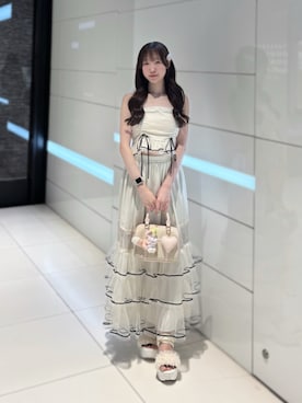 「チュールスカート」｜うるし🎀さん（レディース・159cm）の春コーディネート