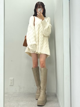 「nice claup」｜うるし【159cm/骨格ナチュラル】さん（レディース・159cm・20代）の秋コーディネート