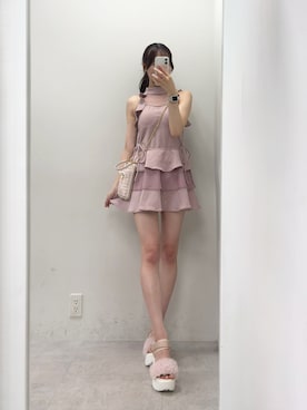 「one after another NICE CLAUP（ワンアフターアナザーナイスクラップ）のアイテム」を使った、うるし🎀さん（レディース・159cm）の春コーディネート