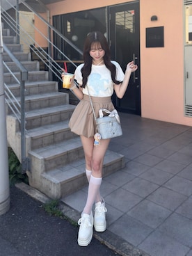 「one after another NICE CLAUP（ワンアフターアナザーナイスクラップ）のアイテム」を使った、うるし🎀さん（レディース・159cm）の春コーディネート