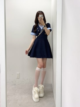 「one after another NICE CLAUP（ワンアフターアナザーナイスクラップ）のアイテム」を使った、うるし🎀さん（レディース・159cm）の春コーディネート