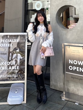 「ロングブーツ」｜うるし🎀さん（レディース・159cm・20代）の秋コーディネート