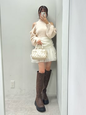 「nice claup」｜うるし【159cm/骨格ナチュラル】さん（レディース・159cm・20代）の秋コーディネート