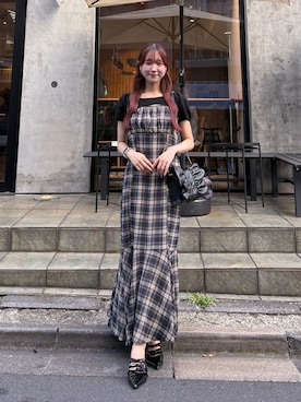 「フェミニンコーデ」｜うるし【159cm/骨格ナチュラル】さん（レディース・159cm）の夏コーディネート