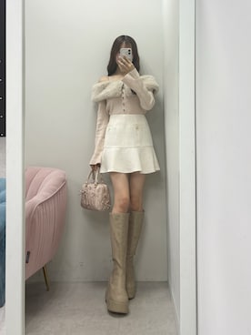 「ロングブーツ」｜うるし🎀さん（レディース・159cm）の秋コーディネート