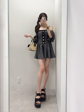 「one after another NICE CLAUP（ワンアフターアナザーナイスクラップ）のアイテム」を使った、うるし🎀さん（レディース・159cm）の春コーディネート