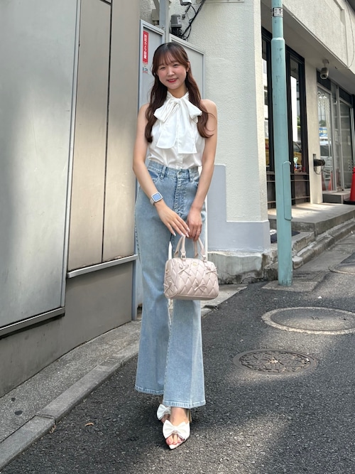 セール】アメスリリボンブラウス（シャツ/ブラウス）｜one after