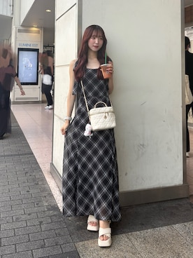 「one after another NICE CLAUP（ワンアフターアナザーナイスクラップ）のアイテム」を使った、うるし🎀さん（レディース・159cm）の夏コーディネート