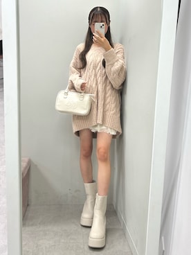 「nice claup」｜うるし【159cm/骨格ナチュラル】さん（レディース・159cm・20代）の秋コーディネート